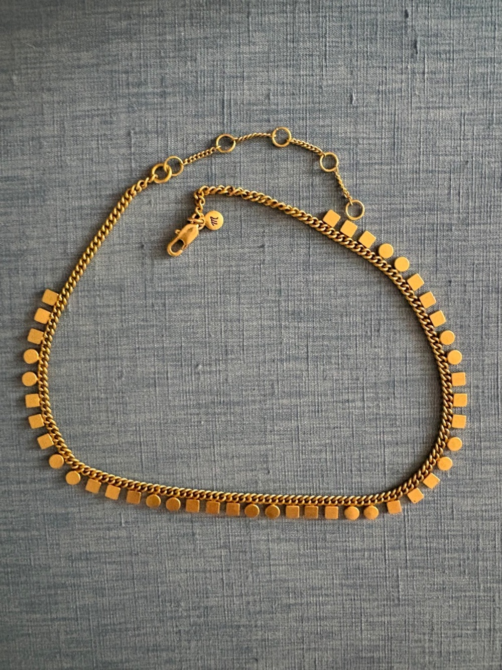 Madewell Mini Geochain Choker Necklace